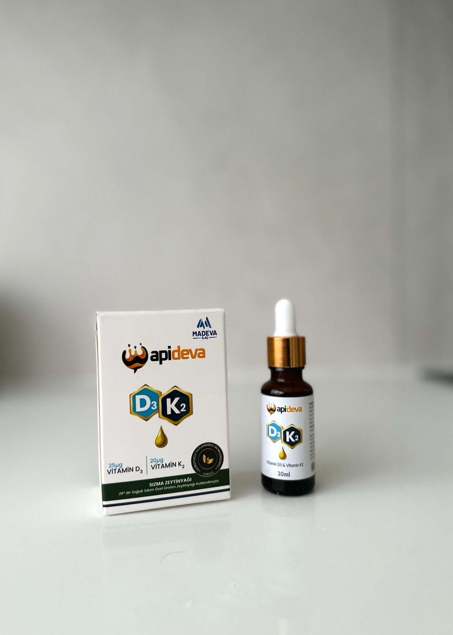 Apideva Vitamin D3 + K2 Drops | 20 ml